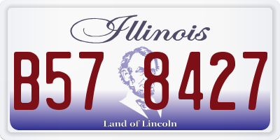 IL license plate B578427