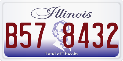 IL license plate B578432