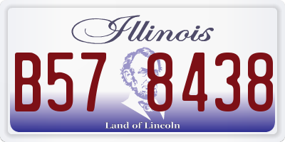 IL license plate B578438