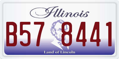IL license plate B578441