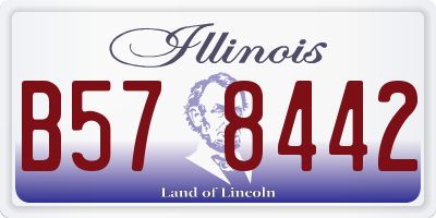 IL license plate B578442