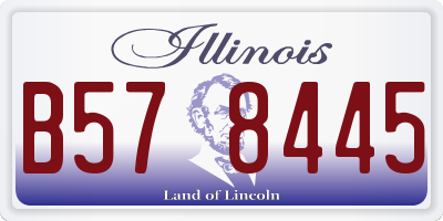 IL license plate B578445