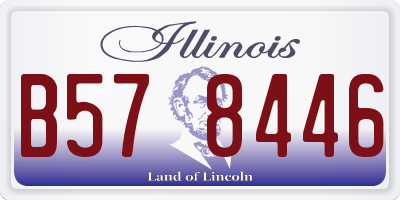 IL license plate B578446