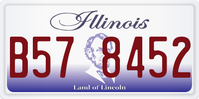 IL license plate B578452