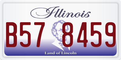 IL license plate B578459