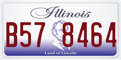 IL license plate B578464
