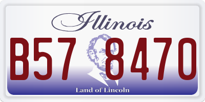 IL license plate B578470