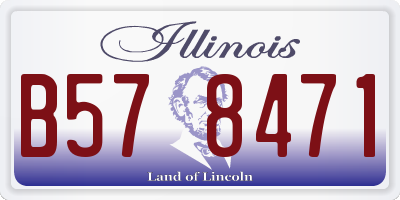 IL license plate B578471