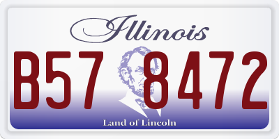 IL license plate B578472