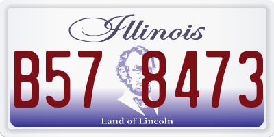 IL license plate B578473