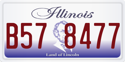 IL license plate B578477