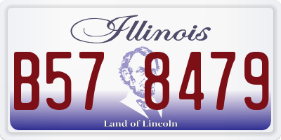 IL license plate B578479