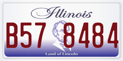 IL license plate B578484