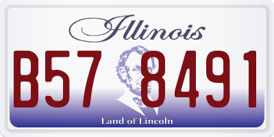 IL license plate B578491