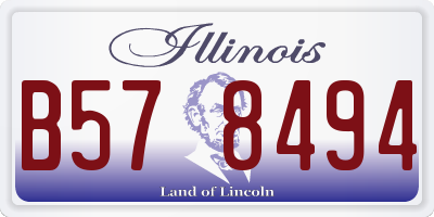 IL license plate B578494