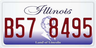 IL license plate B578495