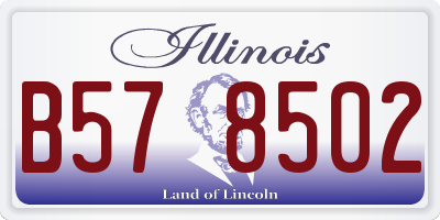IL license plate B578502