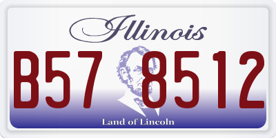 IL license plate B578512