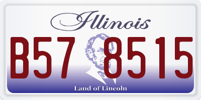 IL license plate B578515