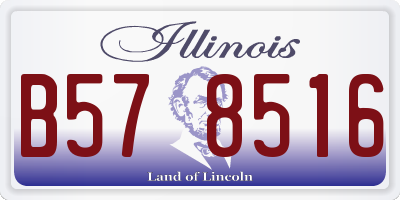 IL license plate B578516