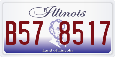 IL license plate B578517