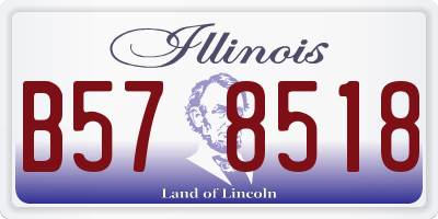 IL license plate B578518