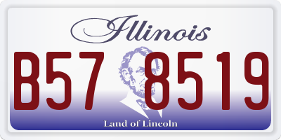 IL license plate B578519