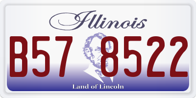 IL license plate B578522