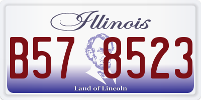 IL license plate B578523