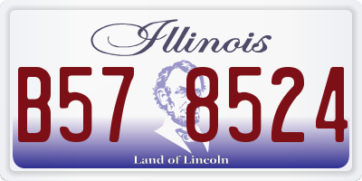 IL license plate B578524