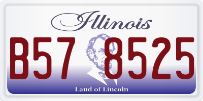 IL license plate B578525