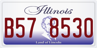IL license plate B578530