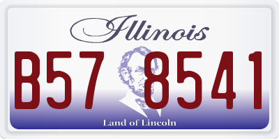 IL license plate B578541