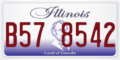 IL license plate B578542