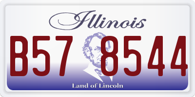 IL license plate B578544