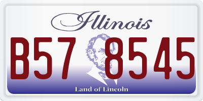 IL license plate B578545
