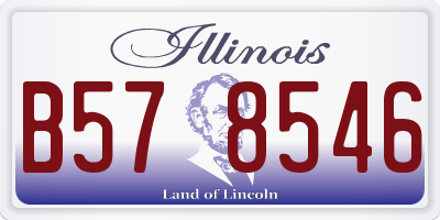 IL license plate B578546
