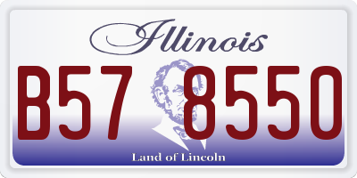 IL license plate B578550