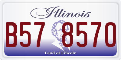 IL license plate B578570