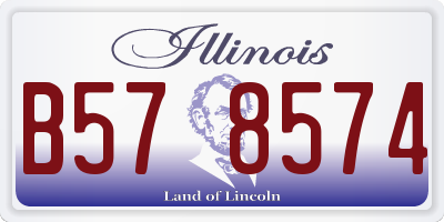 IL license plate B578574