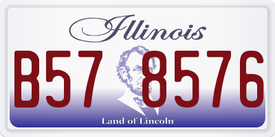IL license plate B578576