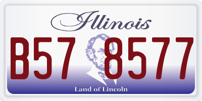 IL license plate B578577