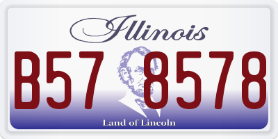 IL license plate B578578
