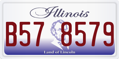 IL license plate B578579