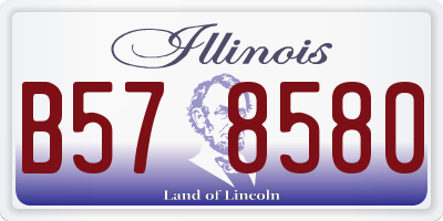 IL license plate B578580