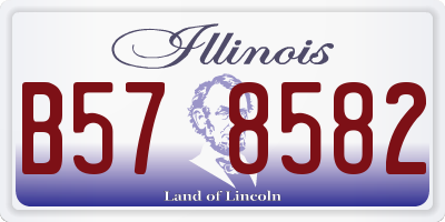 IL license plate B578582