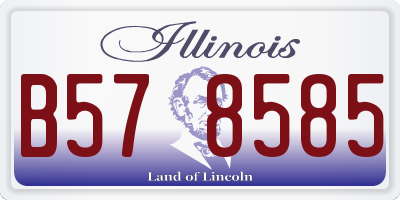 IL license plate B578585