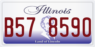 IL license plate B578590