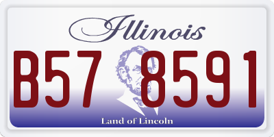 IL license plate B578591