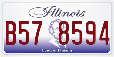 IL license plate B578594